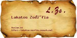 Lakatos Zsófia névjegykártya